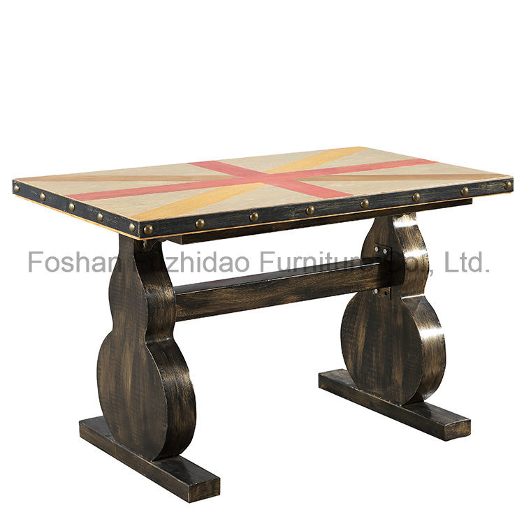 Modern Restaurant Dining Metal Table (T-104)