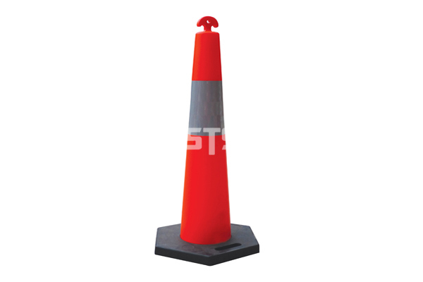 Colorful Polyethylene Plastic T-Top Delineator Cone Roadway Facility