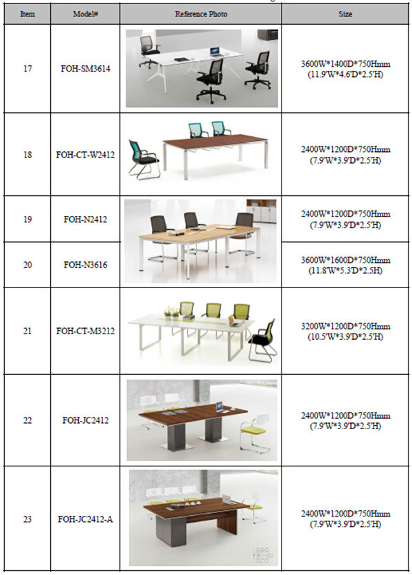 Top Quality Modern Conference Room Table in Guangzhou (FOH-AM3614)