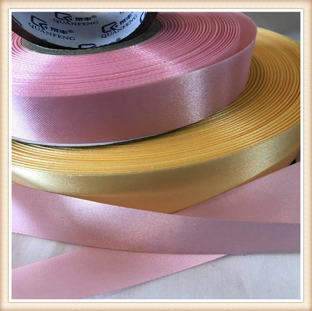 Custom Color 100% Pure Polyester Satin White Silk Ribbon