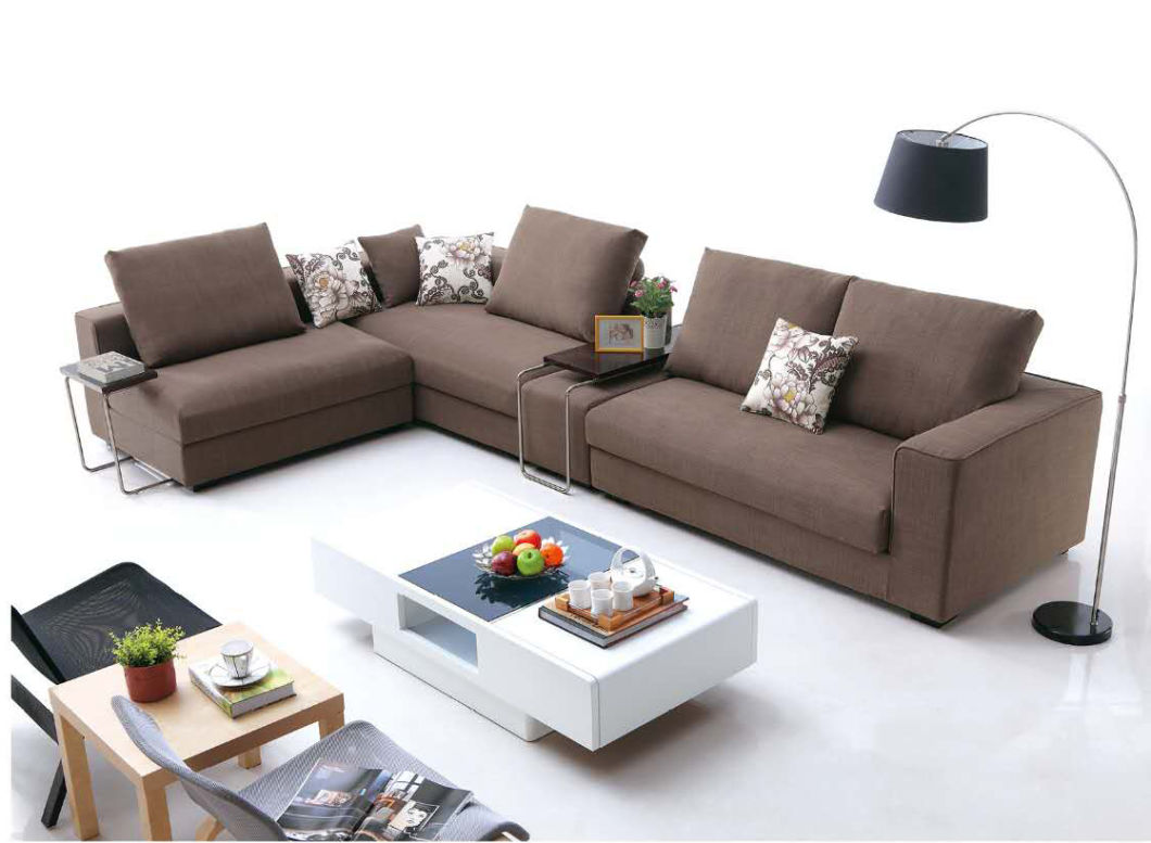 Modern Living Room Furniture Hotel Reception Fabric Sofa