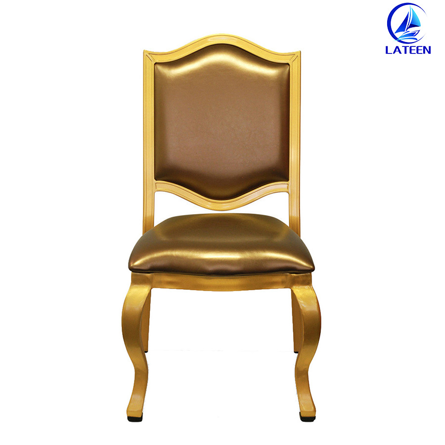 Aluminum Metal Woodlike Restaurant Wedding Dining Banquet Chair (LT-W015)