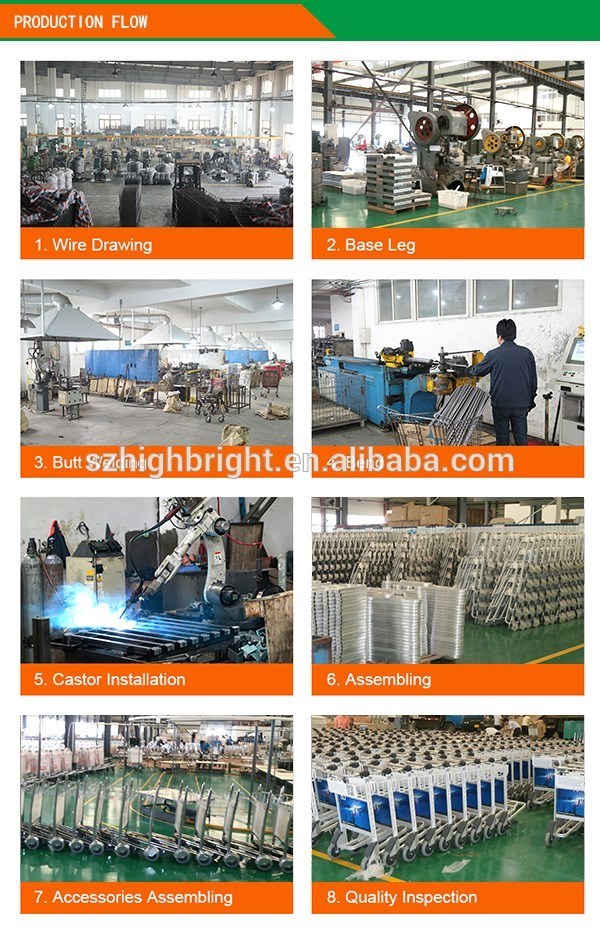 Factory Direct Sale Airport Baggage Trolley