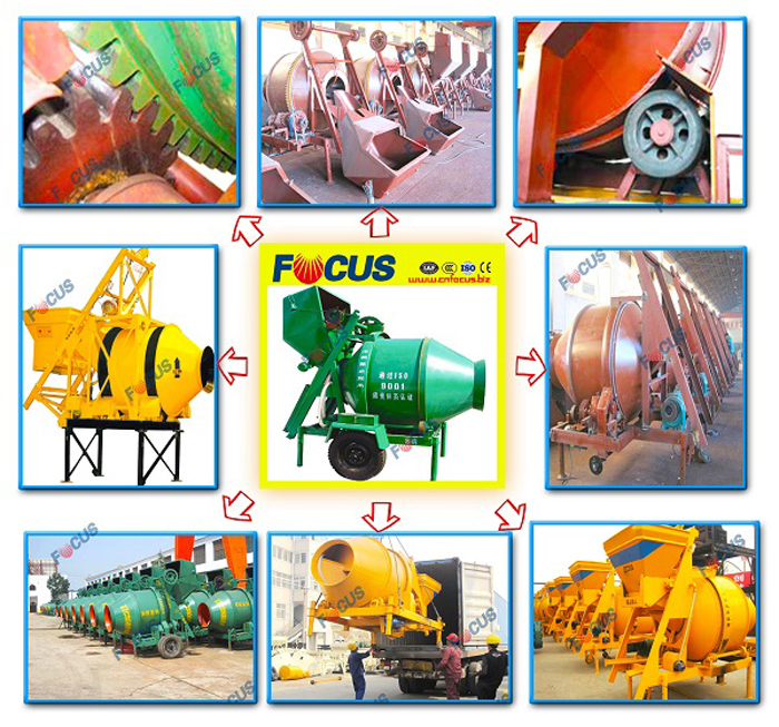 Jzc350 Portable Concrete Mixer Machine Price