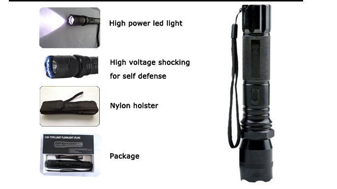 Tazer Stun Gun LED Electric Baton Shocker (SYSG-1101)