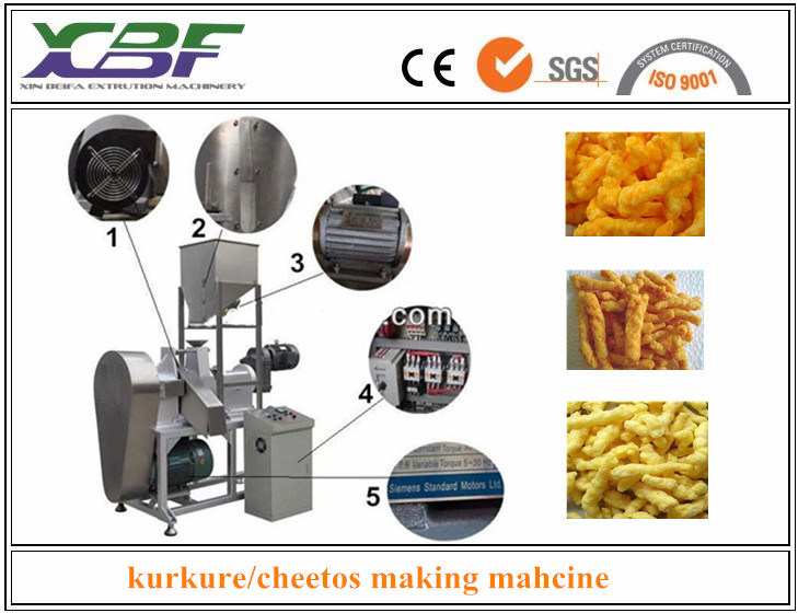 Automatic Kurkure Cheetos Corn Cruls Nik Naks Making Machine