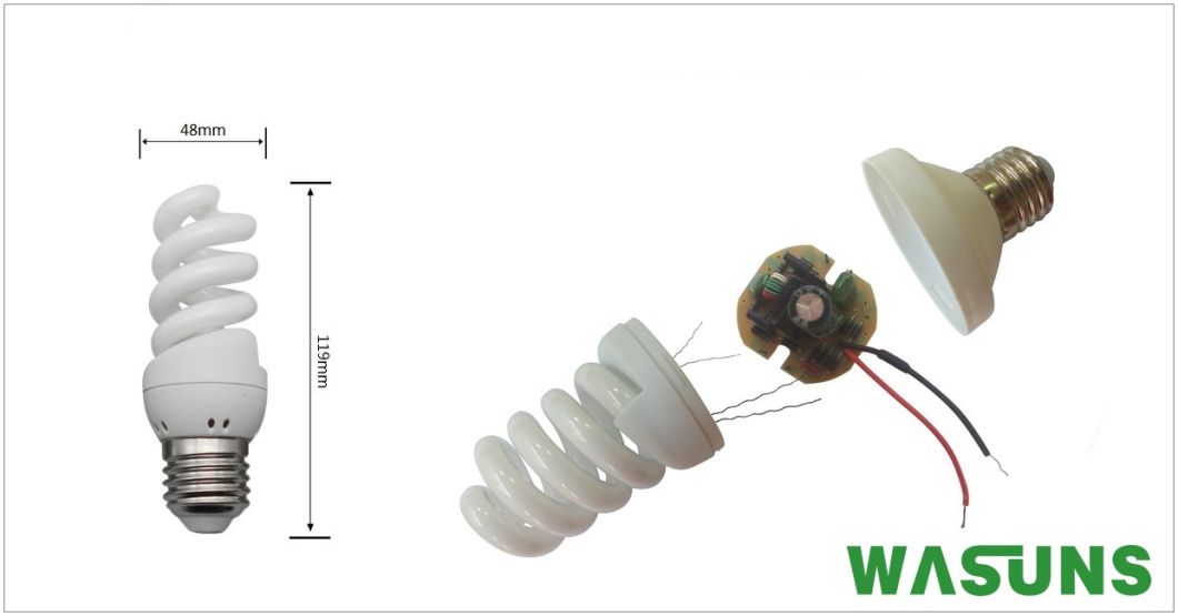 Low Price Full Spiral 13W Compact Fluorescent Light Bulb