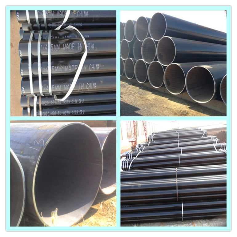 Factory Manufacture Low Carbon Round ERW Black Carbon Steel Pipe