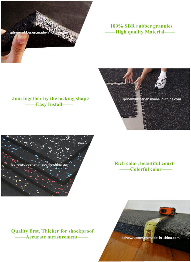 Wholesale 1000mm*1000mm Fire Proof Gym Rubber Floor Mat