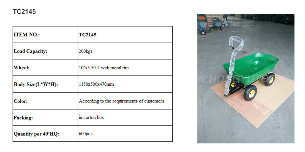 Wholesale Folding Plastic Tray Garden Dump Tool Cart