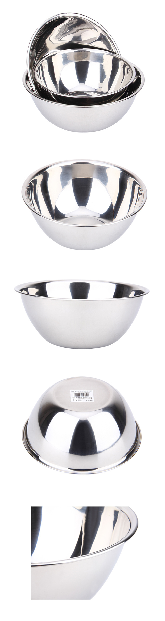 Original Color Stainless Steel Mixing Bowl Set Cookware SetÂ 