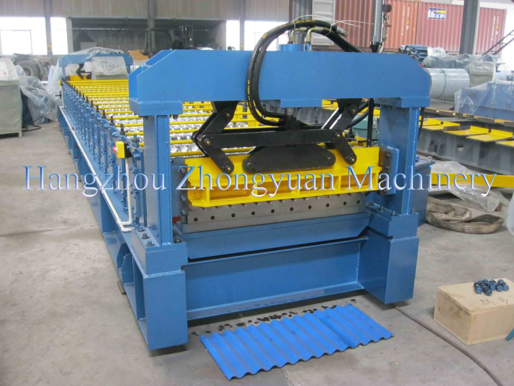 Color Steel Roof Panel Tile Making Metrocopo Roll Forming Machine