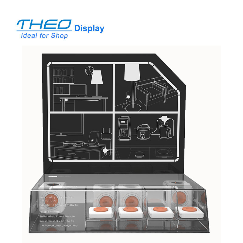 Acrylic Counter Display for Power Cube with LCD