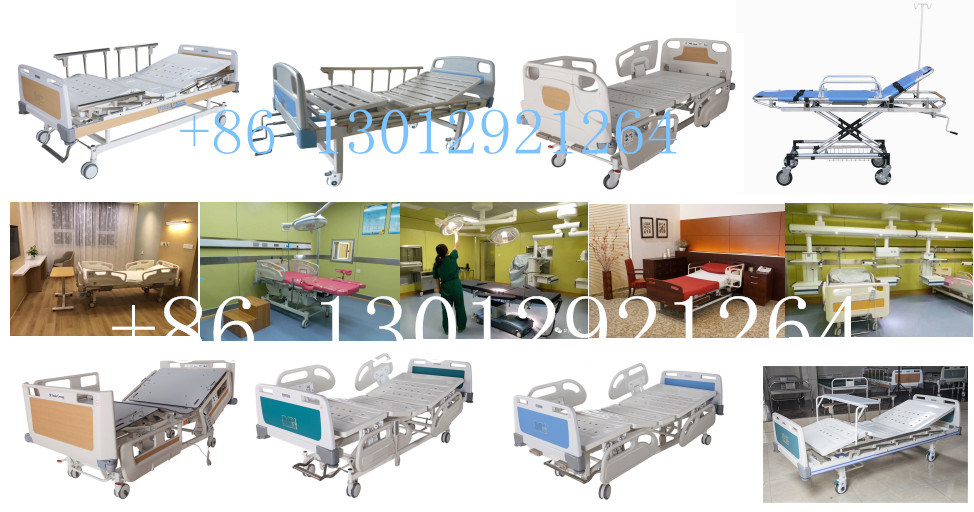 Medical Room Bed Hospital Furniture Flat Stainless Steel Bed Head Hospital Bed