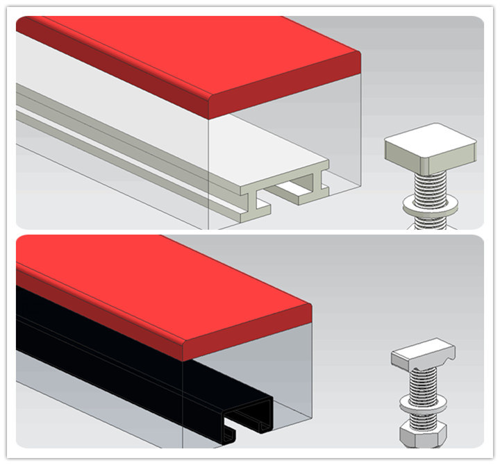 High Anti Impact Strength Coal Mining Conveyor Impact Bed, UHMW Polyethylene Impact Bar