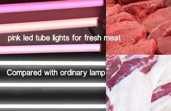 T8 LED Meat Pink Tube Light 150cm 22W