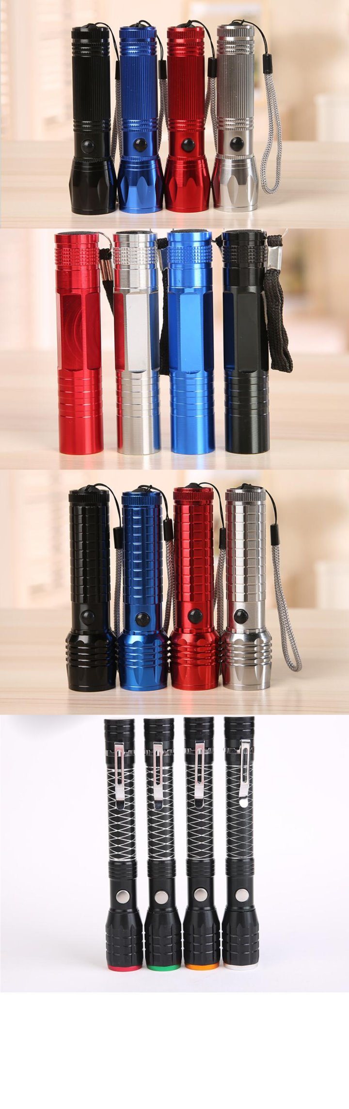 Slim Torch Mini AAA Battery Lamp Super Bright LED Hand Rope Flashlight