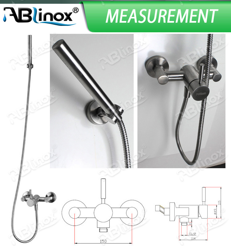 Ablinox Stainless Steel Luxury Hand Held Shower