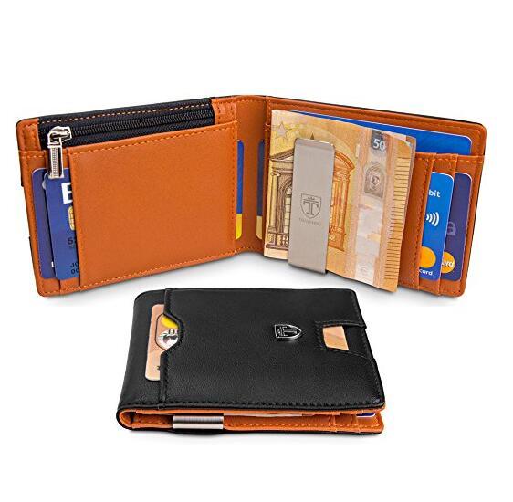 Hot Sale Card Holder Slim Wallet Genuine Cow Leather Wallet for Men