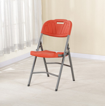 Competitive Price White Garden Dining Plastic Chair with Metal Legs