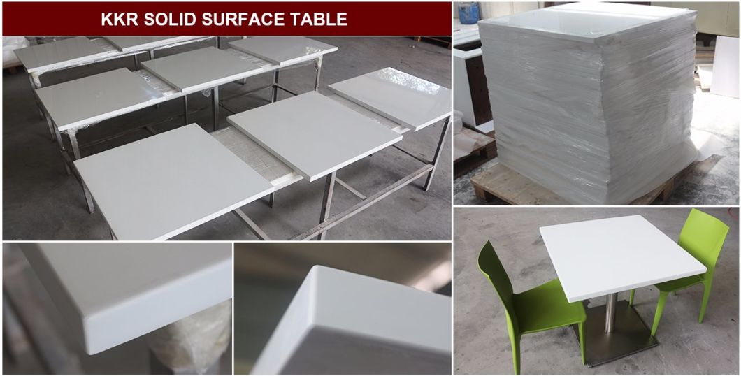 Restaurant Furniture Artificial Stone Table Top and Dining Table