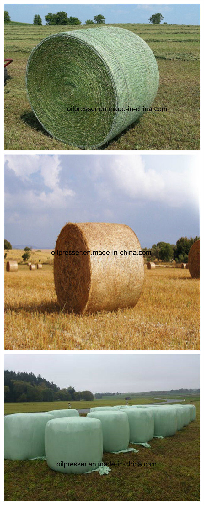 Round Hay Straw Bale Net Wrap