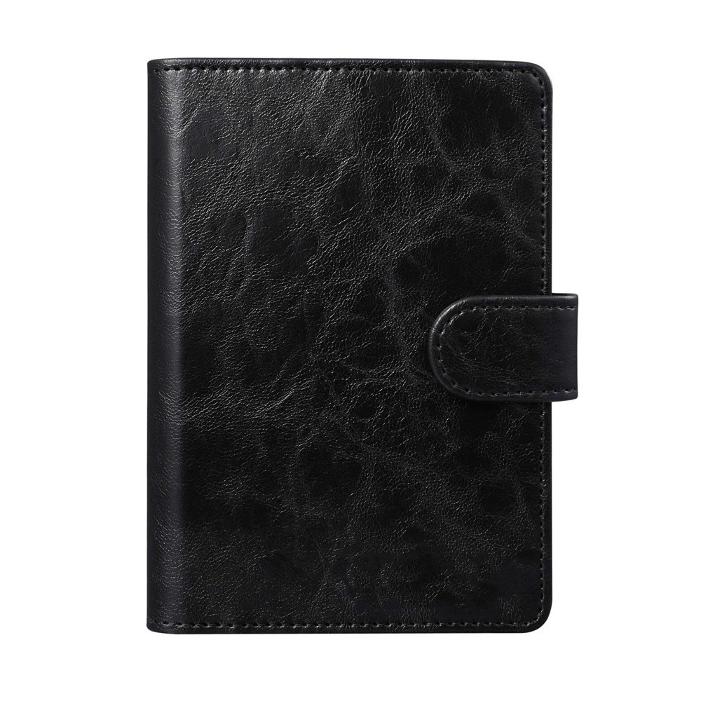 Magnetic Mens PU Travel Holder Leather Passport Cover