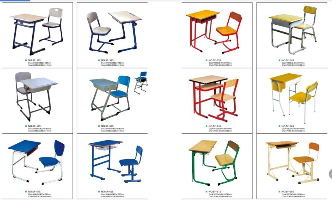 ODM Design Single Student Desk School Furniture (SF-43S)