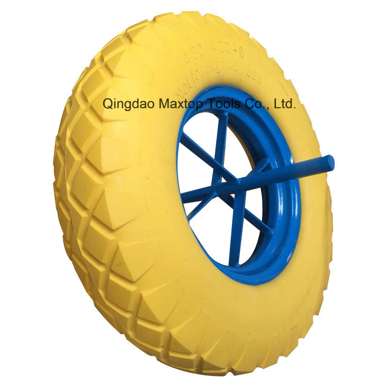 China Qingdao PU Foam Hand Trolley Wheel