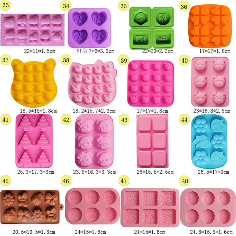 Customize Silicone Cake Mould Chocolate Mold Ice Cube Moulds