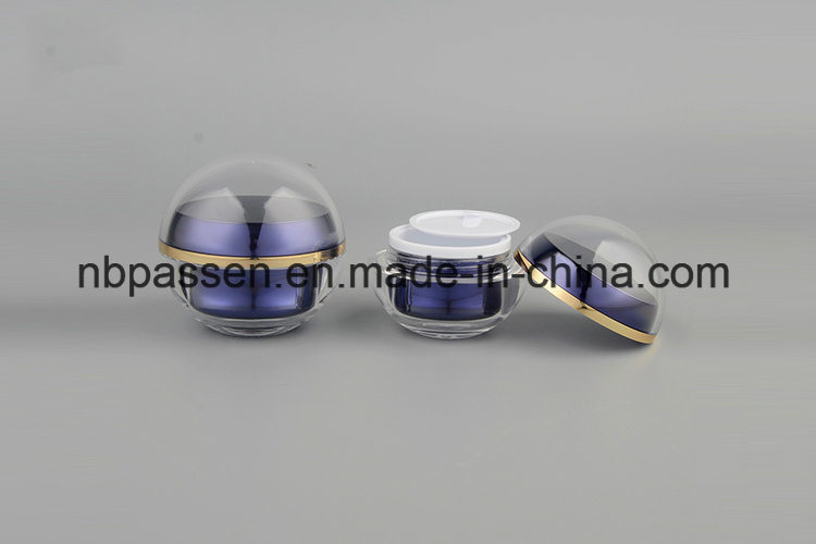 New Design Ball Shape 15g Wholesale Crystal Cosmetic Jar