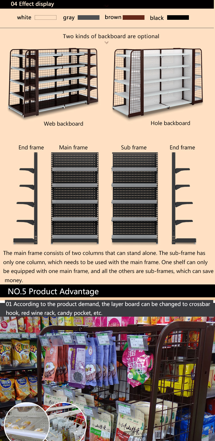 Grocery Store Display Racks /Shelves for General Store & Supermarket