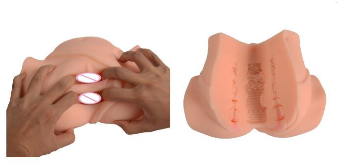 Realistic Shape Pussy Silicone Rubber Vagina Japanese Ass Sex Love Toy for Men