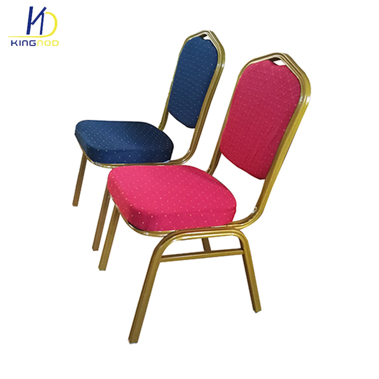 Hot Selling Fabric Covered Banquet Dining Chair Stackable for Rent