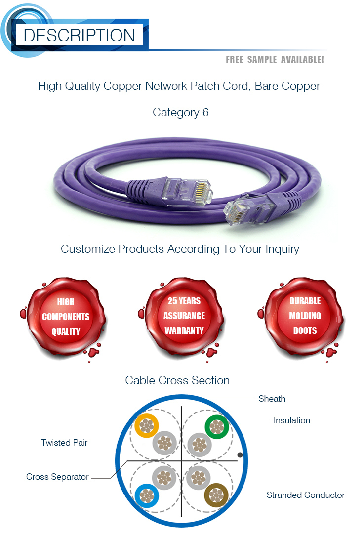 Flexible UTP CAT6 Patch Cord