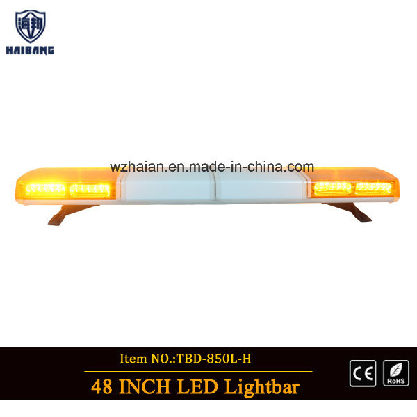 High Intensity Super Bright SMD LED Warning Emergency Lightbar with Amber and White Top Cover