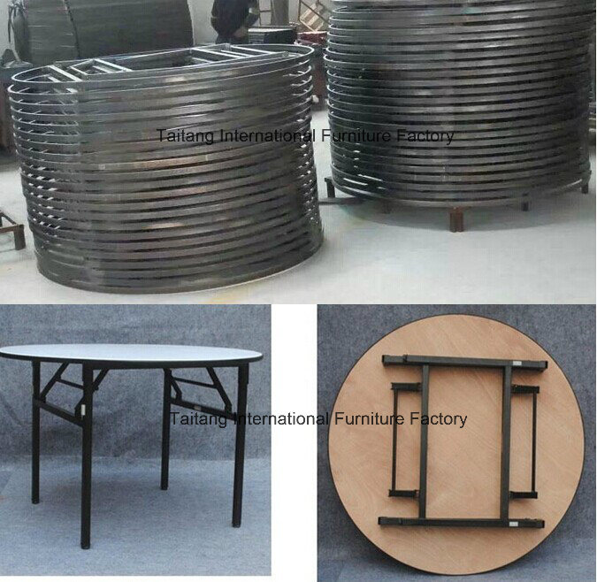2016 Hot Sale Hotel Banquet PVC Top Folding Dining Table