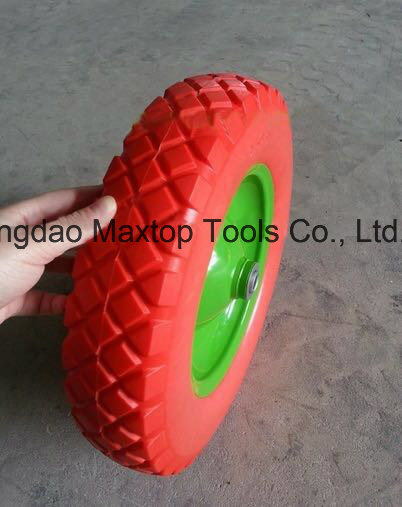 China 250-4 PU Foam Flat Free Wheelbarrow Wheel