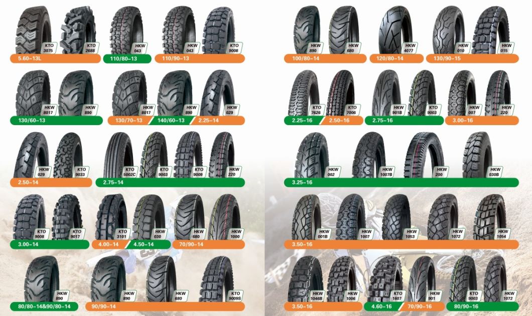 Top Brand China Motorcycle Tire with Waranty (3.25-18 300-17 300-18 2.75-17 3.00-18 100/90-17)