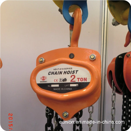 619 Type Manual Chain Hoist 2t Chain Pulley Block