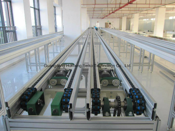 Aluminum Bar Double Plus Chains with Plastic Roller