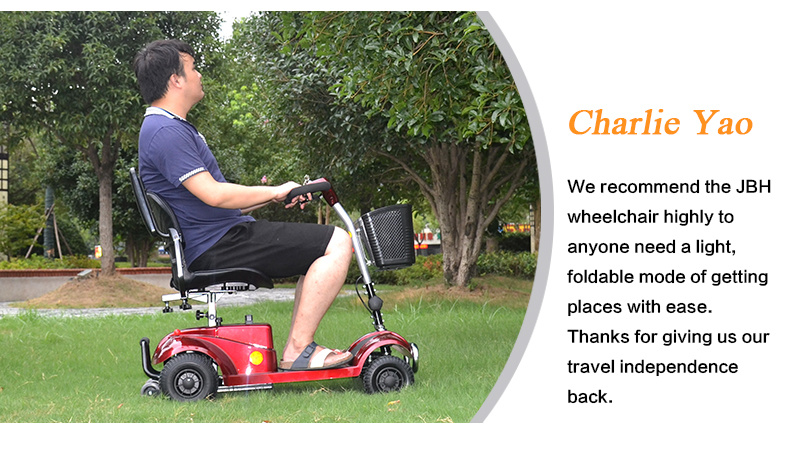 Folding Electric Wheelchair for Disabled Person