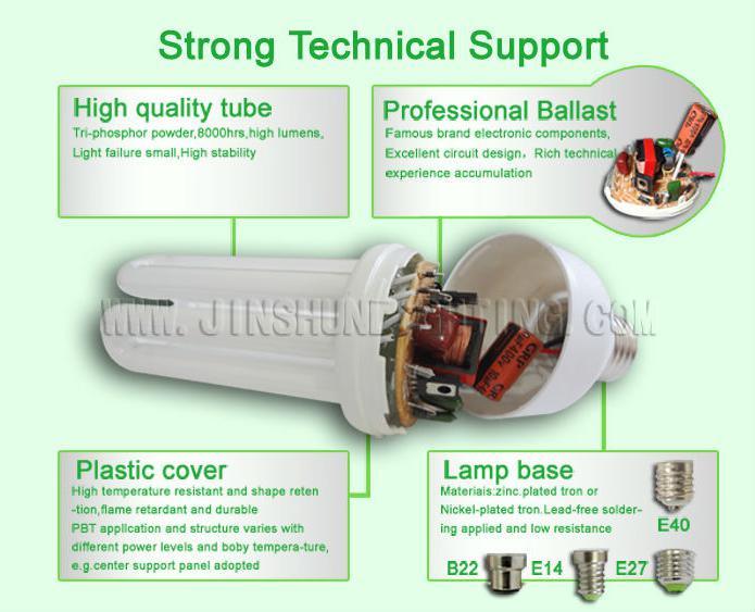 Energy Saving Light Bulb 3u 20W25W High Quality CFL Lamp