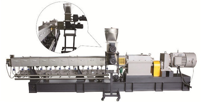 Easy to Use Twin Screw Extruder Machine Rubber Extruder