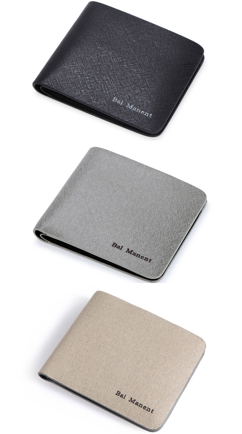 5 Colors Card Wallet Mini Fashion Leather Money Clip Wallet for Men