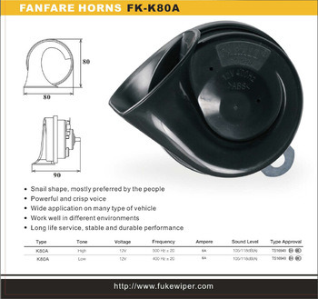 Factory Wholesale Universal Snail Car Horn Speaker