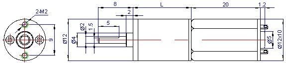 DC Reduced Geared Electric Gear Motor