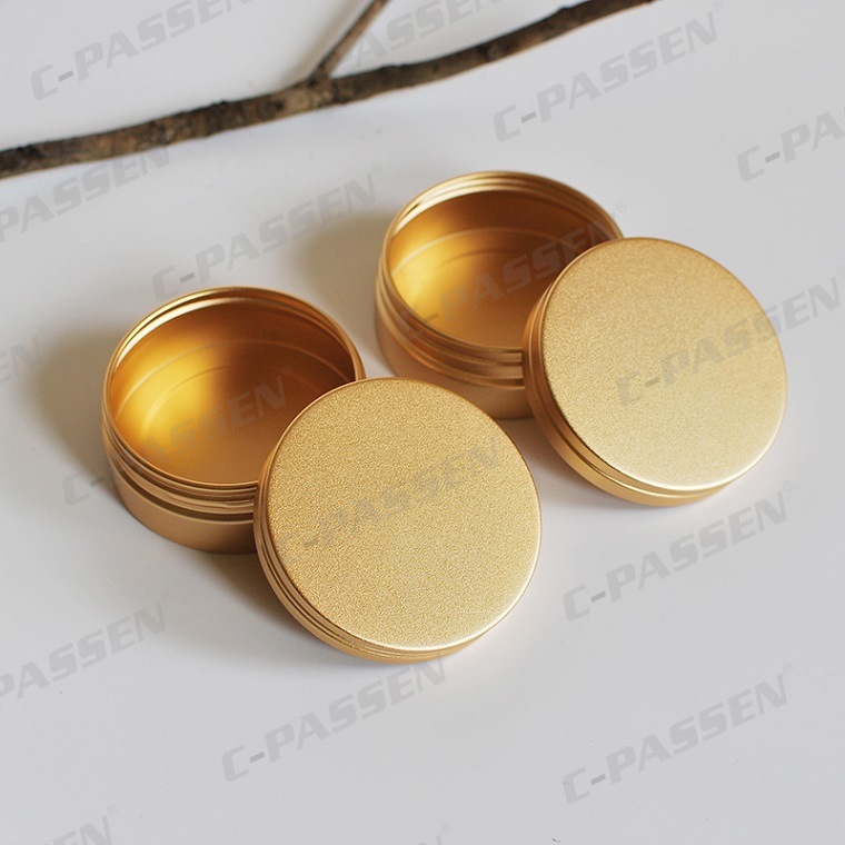 100g Aluminum Cosmetic Packaging Jar with Scew Window Cap (PPC-ATC-003)
