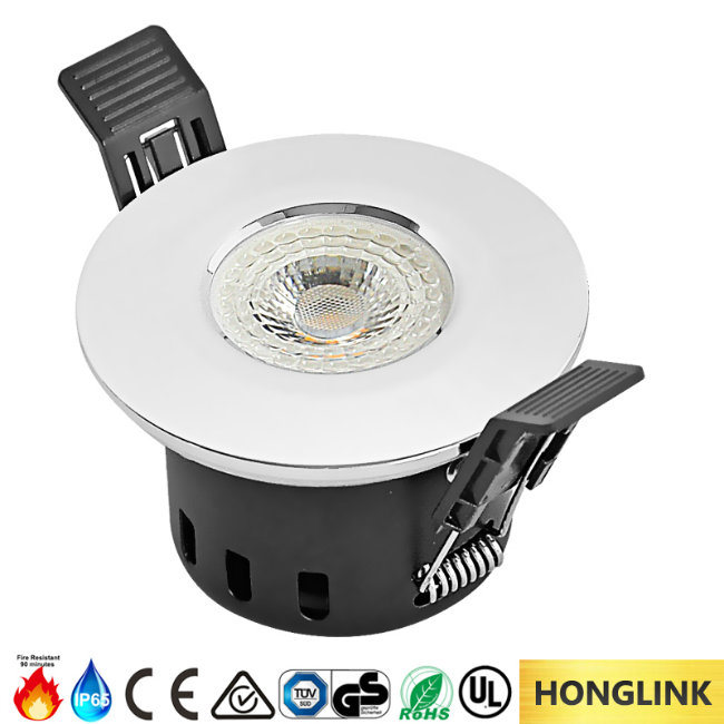 IP65 Bathroom Light BS476 Fire Rated 5W Dimmable LED Downlight