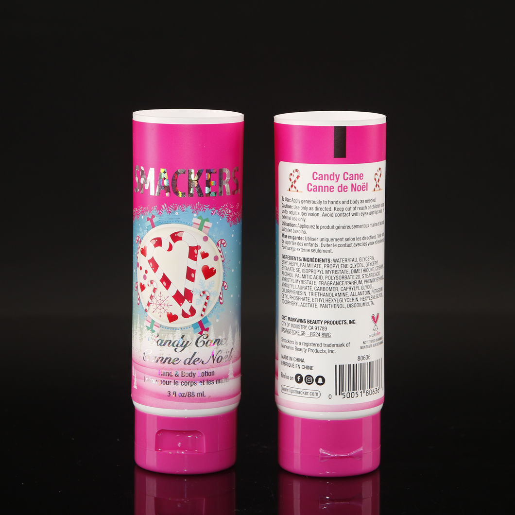 Round Plastic Cosmetic Packaging Tube for 3oz Hand Cream